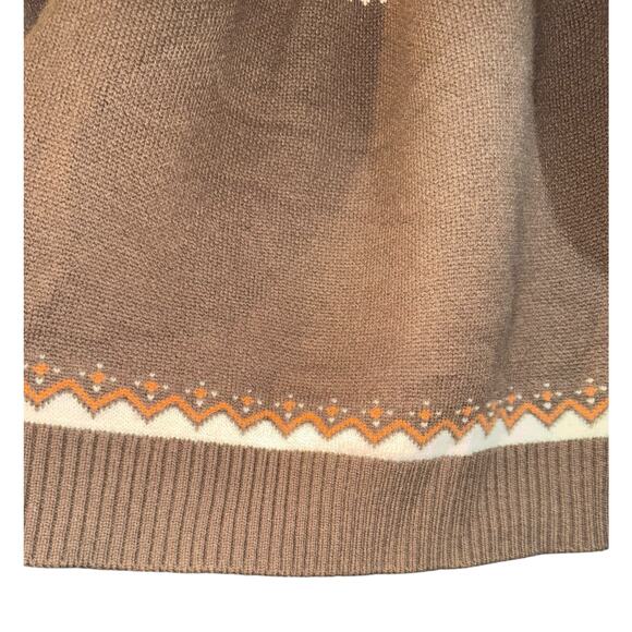 Cozy Cabin Sweaters Fair Isle Pumpkin Sweater Women's XXL Wool Bend Warm Fall - Picture 3 of 9